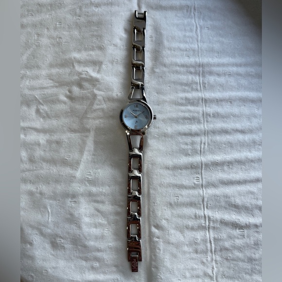 FOSSIL Watch, Blue Face with Stainless Steel Band - Picture 2 of 6